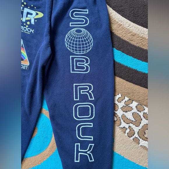 John Mayer SOB ROCK Dream Cadet Tour Merch Navy Sweatpants Joggers - Picture 5 of 10